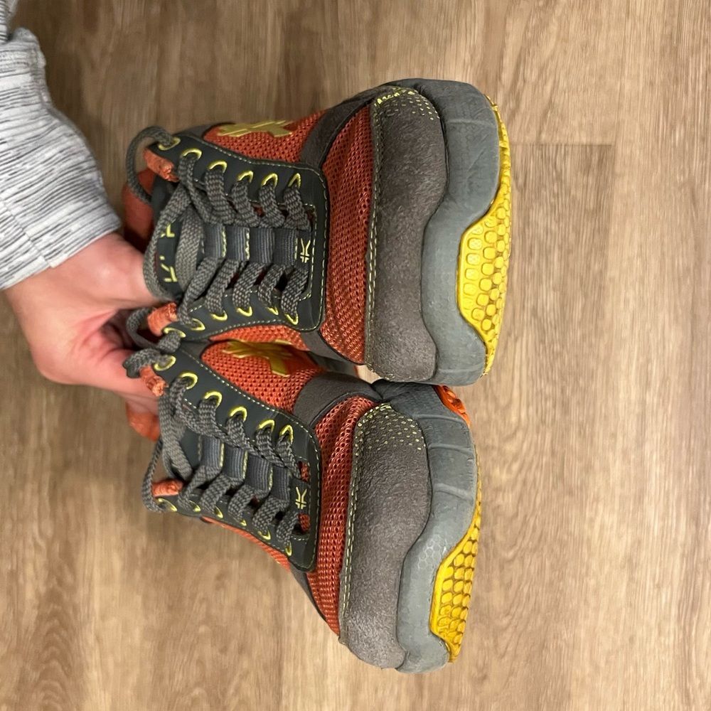 KURU Chicane Mesh Orthopedic Hiking Shoes Size 6 Orange Grey Plantar Fasciitis - Picture 4 of 8